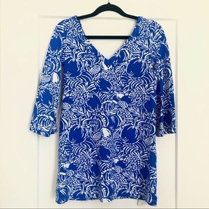 🔷PERSIFOR🔷BLUE PINEAPPLE DRESS